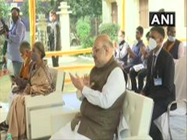 Union Home Minister Amit Shah at Visva-Bharati University in Shantiniketan, Birbhum (Photo/ANI)