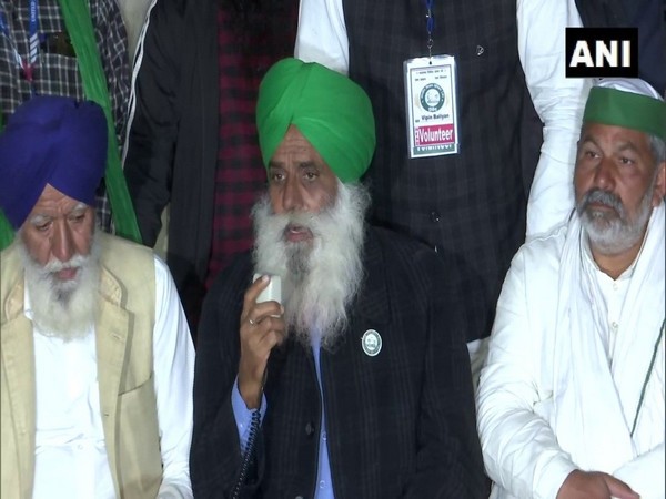 Jagjit Singh Dalewala leader of the Bharatiya Kisan Union addressing the media. (Photo/ANI)