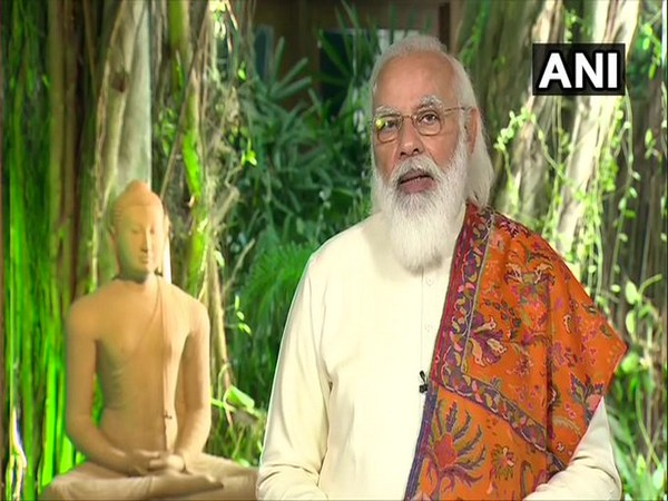 PM Narendra Modi at the India-Japan Samwad Conference. [Photo/ANI]