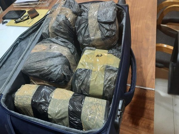 Charas seized by the police (Photo/ANI)