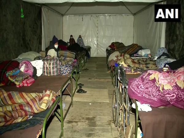 The homeless shelter near AIIMS. (Photo/ANI)