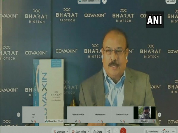 Bharat Biotech chairman and Managing Director, Dr Krishna Ella (Photo/ANI)