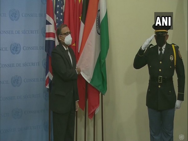 The Indian flag  installed today as it becomes the incoming UNSC member