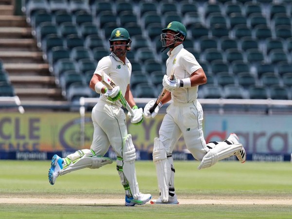 Openers Dean Elgar (left) and Aiden Markram took South Africa home (Photo: CSA twitter)