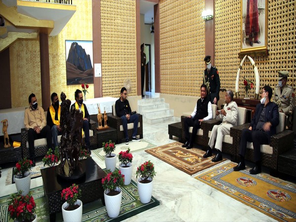 Jay Shah, Rijiju meet CM Pema Khandu to discuss promotion of cricket (Photo/ Pema Khandu Twitter) 