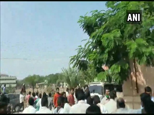 Visuals from clash site in Tadipatri, Anantapur (Photo/ANI)