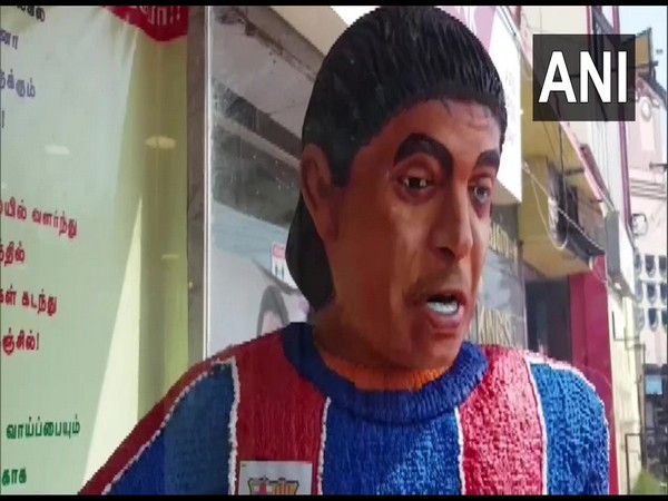 Cake statue of footballer Diego Maradona (Photo/ANI)