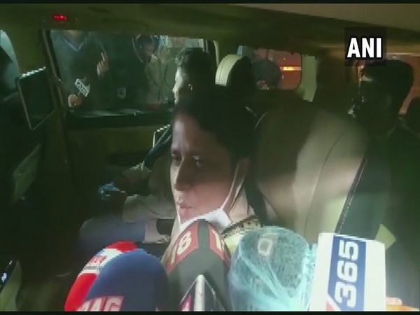 Former Congress leader Ajanta Neog speaking to reporters in Guwahati on Saturday [Photo/ANI]