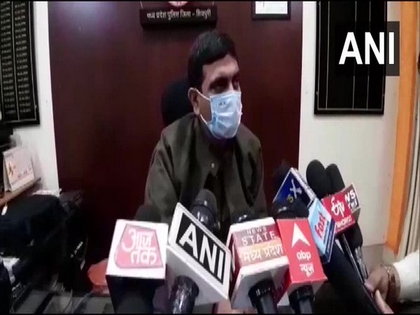 Rajesh Singh Chandel, SP, Shivpuri (Photo/ANI)