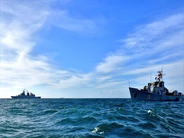 Indian Navy and Vietnam on Sunday began the two-day passage exercise in the South China Sea. (Photo credit: Twitter/SpokespersonNavy)