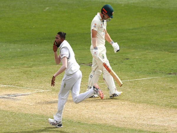 Mohammed Siraj celebrates Travis Head's wicket (Photo: ICC twitter)