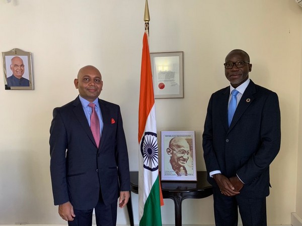 Indian Ambassador Abhay Kumar met Issa Sanogo, Resident Coordinator of the United Nations to Madagascar