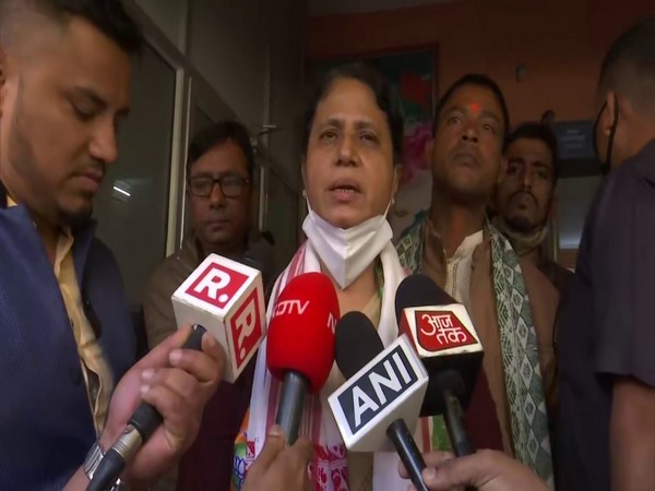 Former Assam Minister Ajanta Neog speaking to reporters in Guwahati on Tuesday [Photo/ANI]