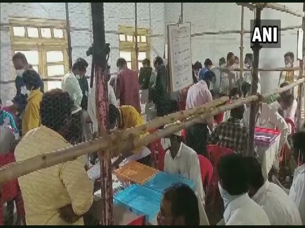 Counting underway in Davanagere. (Photo/ANI)