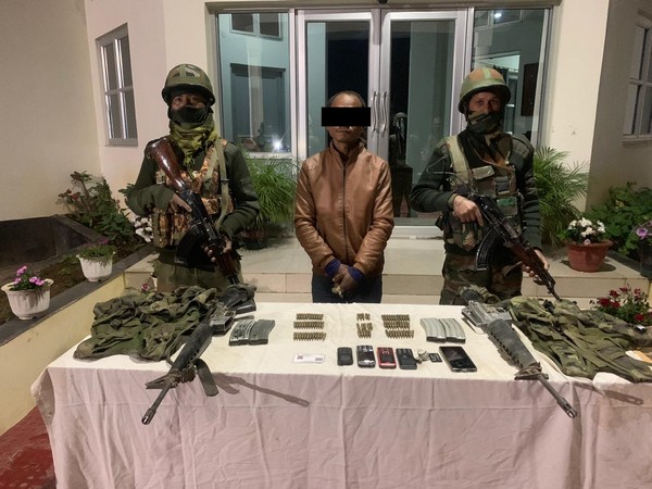 Assam Rifles apprehends active cadre of KIA in Manipur (Photo/ANI)