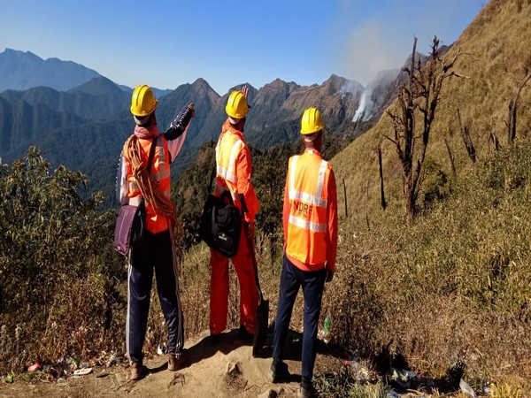 NDRF personnel deployed to fight wildfire at Dzuko valley