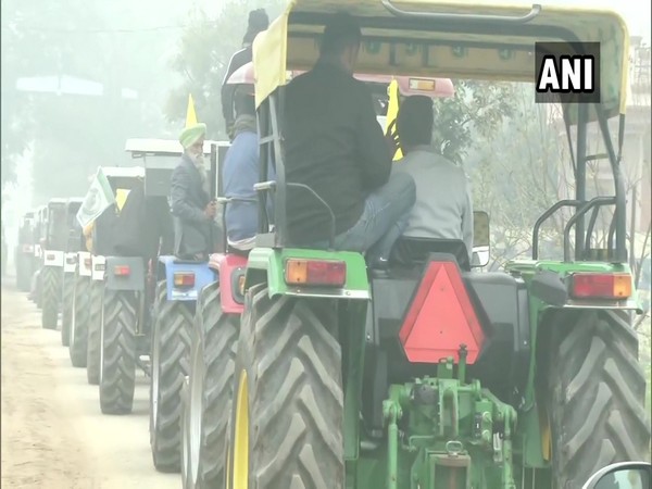 Farmers are scheduled to hold a tractor rally on Republic Day. (Photo/ANI)