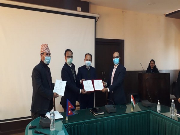 India on Tuesday gave a grant of NRs 44.13 million to Nepal under Nepal-Bharat Maitri Development Partnership. (Photo credit: Twitter/India in Nepal)