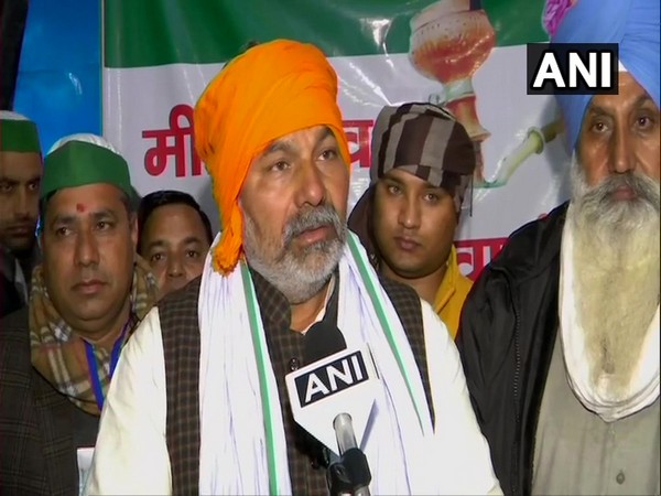 Bharatiya Kisan Union (BKU) Spokesperson Rakesh Tikait in conversation with ANI. (Photo/ANI)