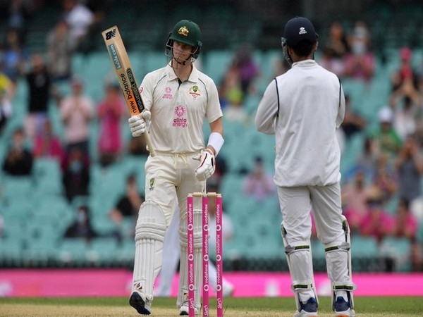 Steve Smith in action against India at Sydney (Photo/ ICC Twitter)