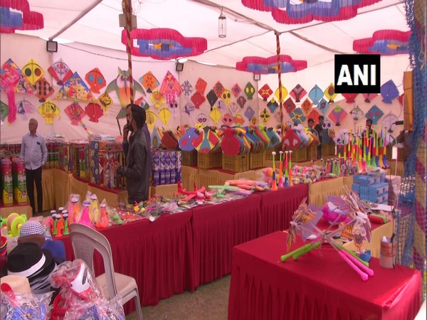 Visual from the kite market. (Photo/ANI)
