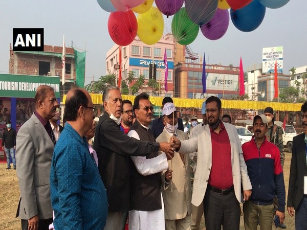 Tripura Tourism Minister Pranajit Singha Roy at the festival. (Photo/ANI)