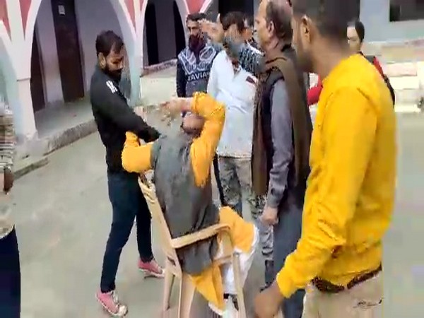 A screengrab from the viral video. (Photo/ANI)