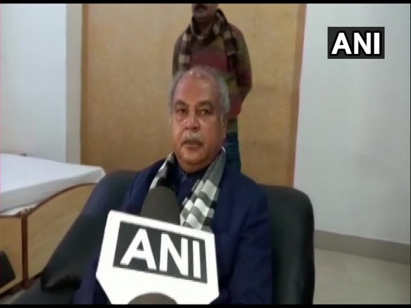 Union Agriculture Minister Narendra Singh Tomar speaking to ANI