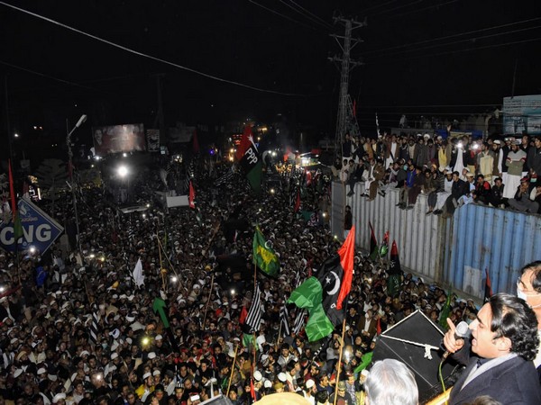 Pakistan Peoples Party (PPP) Chairperson Bilawal Bhutto-Zardari at Malakand rally (Twitter/PPP)