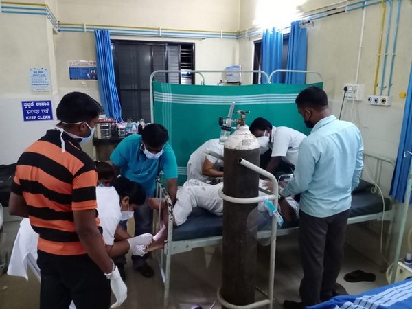 Union Minister Shripad Naik injured in accident near a village in Ankola Taluk of Uttara Kannada district (Photo/ANI)