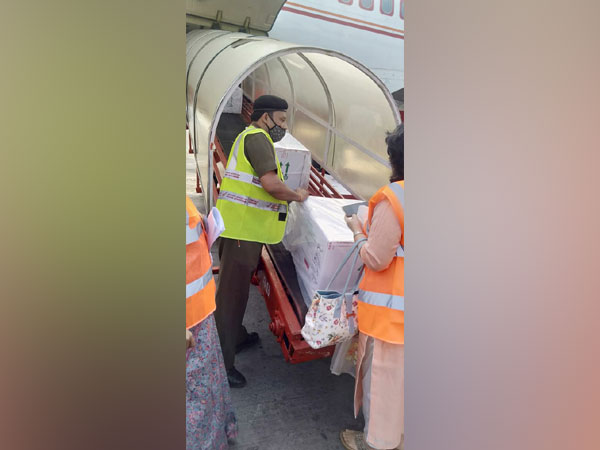 Air India transported the first consignment on COVISHILD to Ahmedabad on Tuesday (Photo/ANI) 