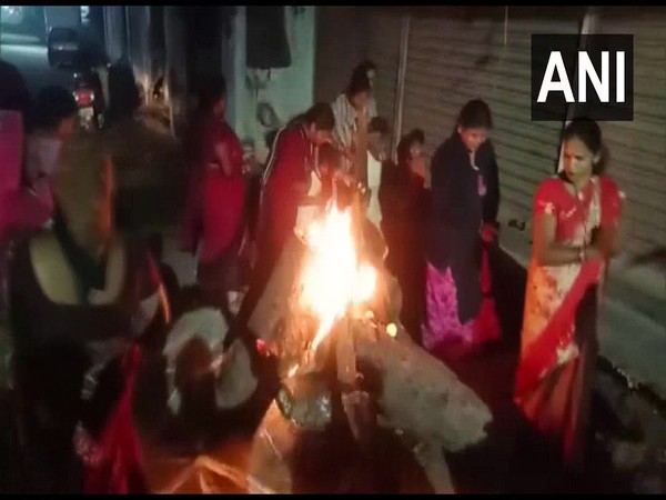 People in Odisha's Gajapati district celebrating Bhogi (Photo/ANI)