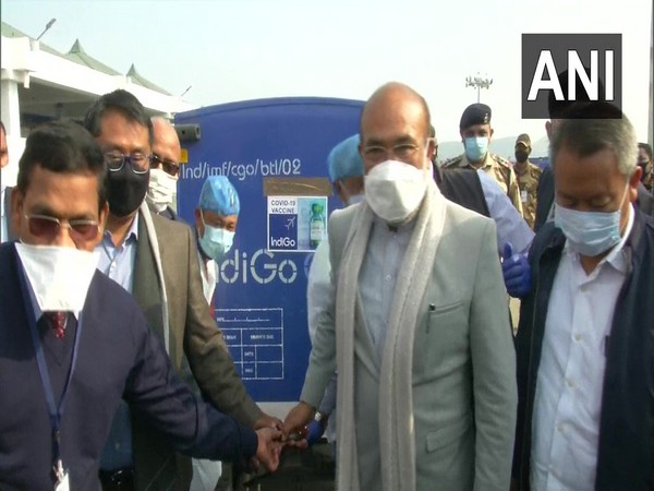 Visuals from the Imphal airport. (Photo/ANI)