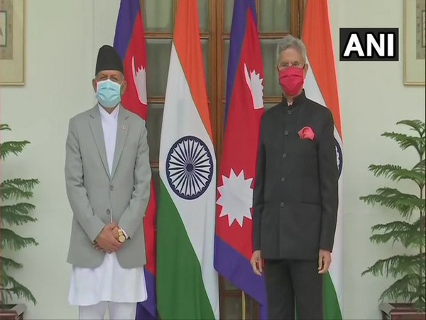 Nepal Foreign Minister Pradeep Kumar Gyawali meets External Affairs Minister S Jaishankar at Hyderabad House in Delhi.