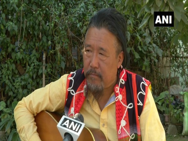 'King of Naga folk-blues', Guru Rewben Mashangva in conversation with ANI. (Photo/ANI)