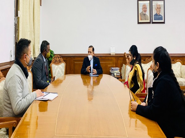Jitendra Singh amid discussion for an FTII campus in Sikkim. (Photo: Twitter @DrJitendraSingh)