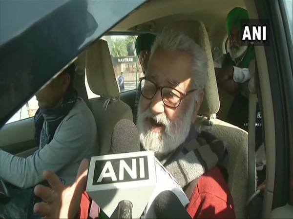 Krantikari Kisan Union leader Darshan Pal after meeting with police officials in New Delhi  on Wednesday.