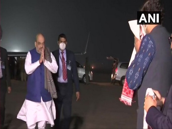 Union Home Minister Amit Shah arrived in Guwahati (Photo/ANI)