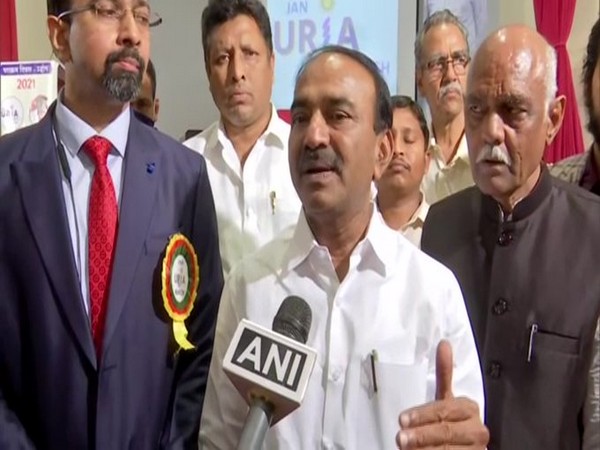 Telangana Health Minister Eatala Rajender (Photo/ANI)