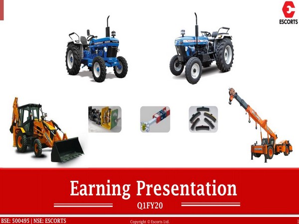 Escorts makes agri-machinery, construction and material handling equipment, and railway equipment