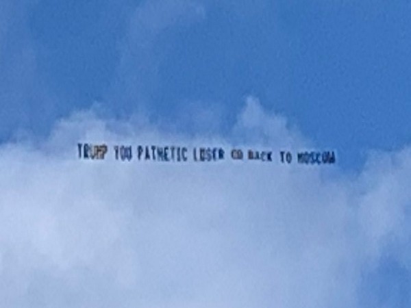Trump, 'worst President ever' banner flew over his resort on Sunday