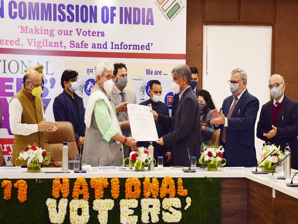 LG Manoj Sinha leads National Voters' Day celebrations in Jammu and Kashmir