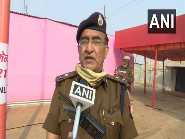 Prayagraj Inspector General, KP Singh speaking to ANI {Photo/ANI)