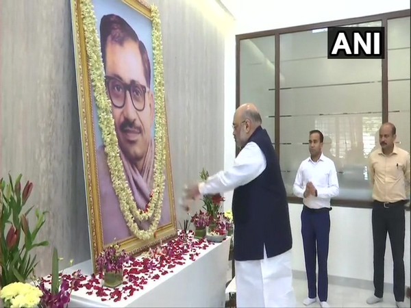 Union Home Minister Amit Shah paid floral tribute to Deendayal Upadhyaya in Guwahati
