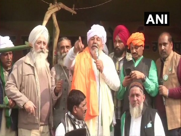 Bhartiya Kisan Union (BKU) spokesperson Rakesh Tikait at Ghazipur border