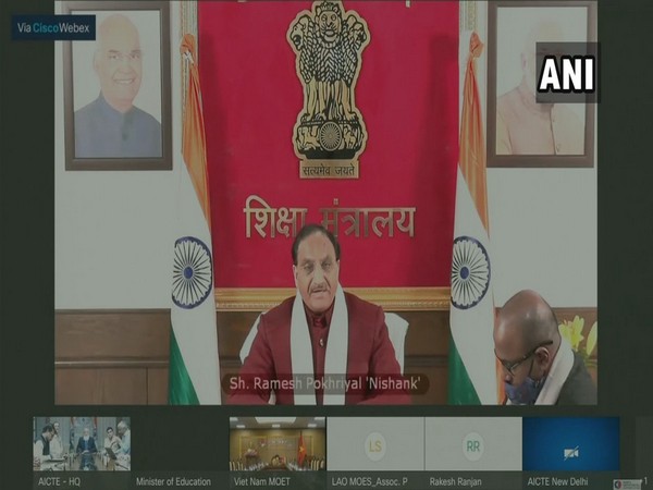 Union Education Minister Ramesh Pokriyal 'Nishank' [Photo/ANI]