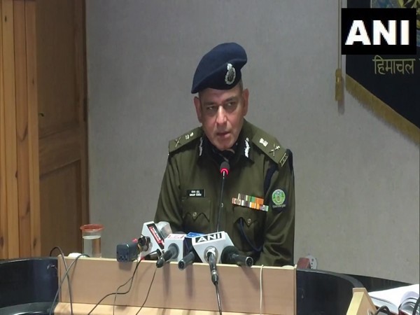 Himachal Pradesh DGP Sanjay Kundu while addressing media in Shimla.