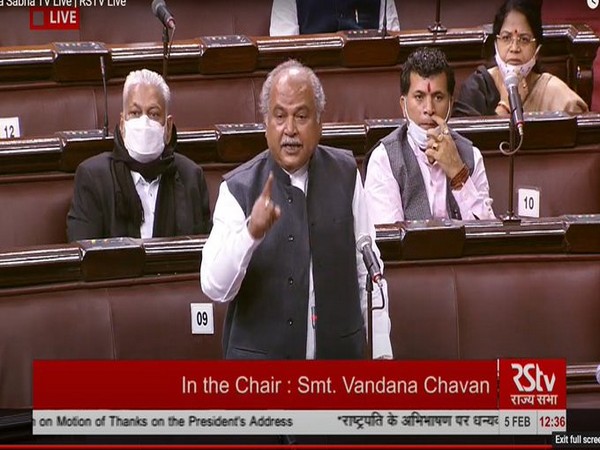 Union Agriculture Minister Narendra Singh Tomar in Rajya Sabha on Friday.