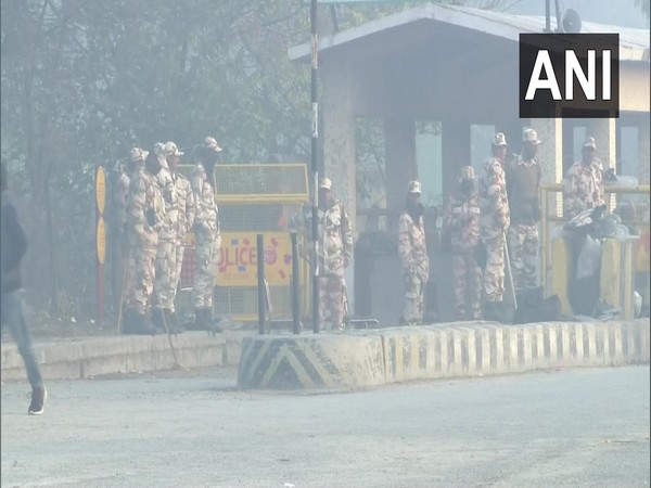 Police personnel deployed at Red Fort on Saturday. (Photo/ANI)