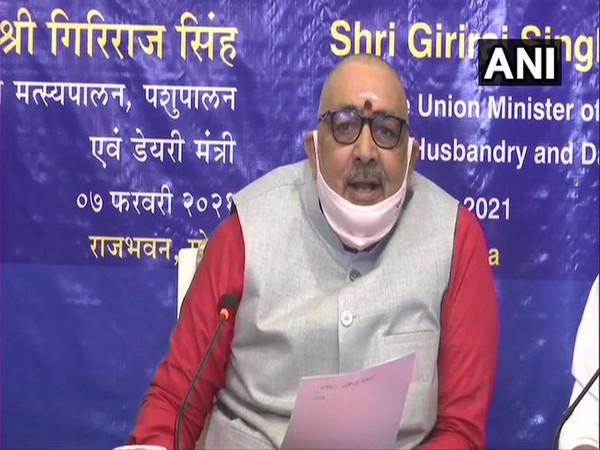 Union Animal Husbandry and Dairying Minister Giriraj Singh (Photo/ANI)